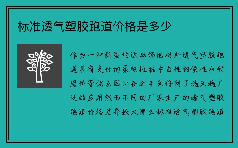 标准透气塑胶跑道价格是多少